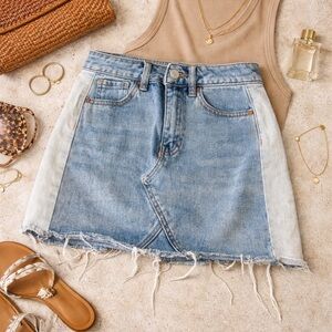 PacSun Two-Tone Denim Skirt Size 23
